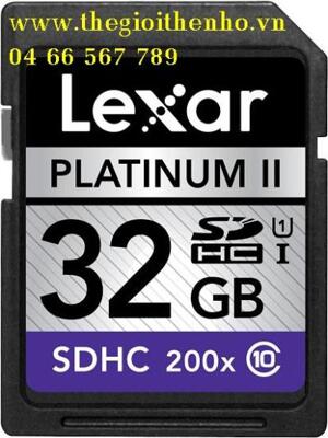 Thẻ nhớ Lexar Platinum II SDHC UHS-I 200X - 32GB