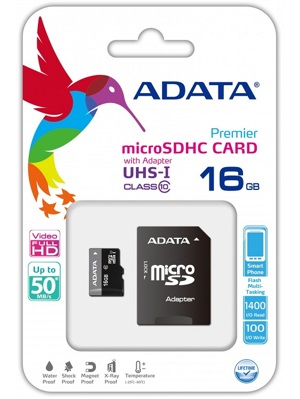 Thẻ nhớ Micro SD 16GB Adata Class 10