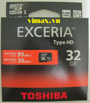 Thẻ nhớ MicroSDHC Toshiba Exceria 32GB 95mb/s