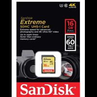 Thẻ nhớ SanDisk SDHC Extreme 16GB 60Mb/s