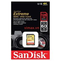 Thẻ nhớ SanDisk SDXC Extreme 128GB 60Mb/s