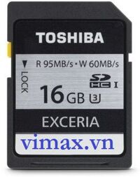 Thẻ nhớ SDHC Toshiba Exceria 16GB Class 3 95/60 MB/s