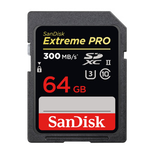 Thẻ nhớ SDXC SanDisk Extreme Pro UHS-II U3 64GB 300MB/s SDSDXPK-064G-GN4IN