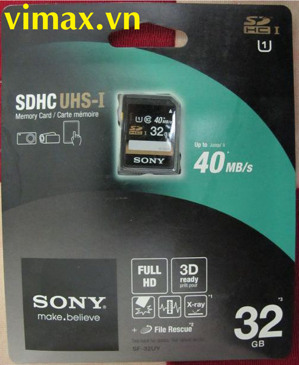 Thẻ nhớ Sony SDHC 32Gb class 10 40Mb/s