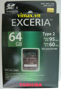 Thẻ nhớ Toshiba Exceria type2 64GB 95MB/s