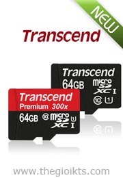 Thẻ nhớ Transcend 64GB Micro SDXC Class 10 U1