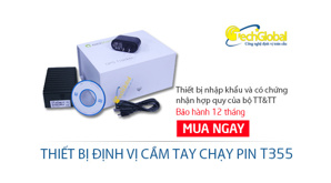 Thiết bị định vị cầm tay chạy pin cực khủng T355