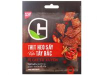 Thịt heo sấy kiểu Tây Bắc vị cay Tứ Xuyên G Kitchen gói 25g