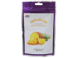 Thơm sấy dẻo Vinamit - túi 100g