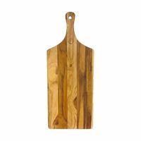 Thớt gỗ Teak hình chữ nhật tay cầm CNTC03