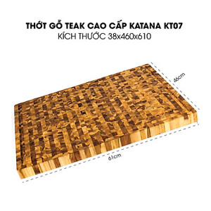 Thớt vuông KATANA gỗ Teak cỡ lớn KT07