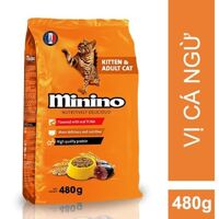 Thức ăn chó mèo-  thức ăn dành cho mèo minino cá ngừ 480g