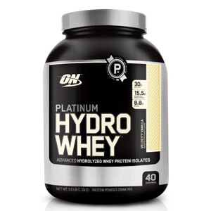 Thực phẩm bổ sung tăng cơ Platinum HydroWhey, Velocity Vanilla Optimum Nutrition 3.5 Lbs