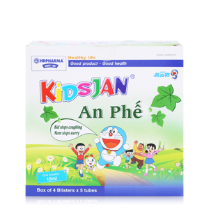 Thực phẩm chức năng hỗ trợ giảm ho, bổ phế An phế Kidsjan 20 ống