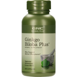 Thực phẩm chức năng hỗ trợ tuần hoàn máu GNC Ginkgo Biloba Plus 120 viên