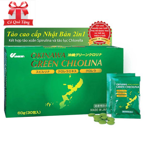 Thực phẩm tăng cường miễn dịch Okinawa Green Chlolina 30 gói