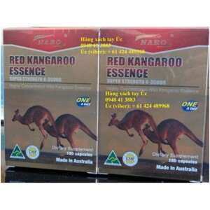 Thực phẩm tăng cường sinh lực đàn ông Essence of Red Kangaroo 35.000mg Naro Úc