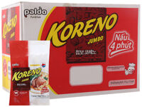 Thùng 10 túi Mì Koreno Jumbo bò cay 1kg