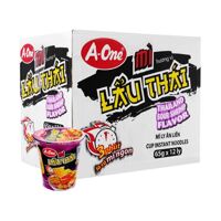 Thùng 12 ly mì A-One lẩu Thái 65g