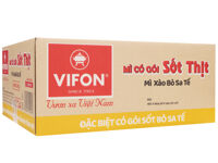 Thùng 18 khay mì xào bò sa tế Vifon 90g