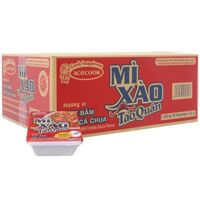 Thùng 18 khay mì xào Táo Quân vị thịt bằm xốt cà 85g