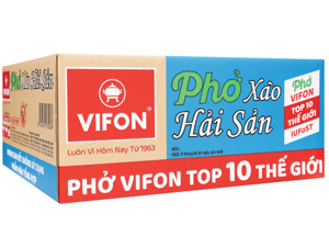 Thùng 18 khay phở xào hải sản Vifon 80g