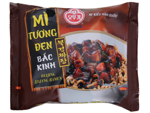 Thùng 20 gói mì tương đen Bắc Kinh Ottogi 135g