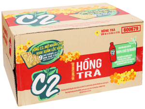 Thùng 24 chai hồng trà C2 455ml