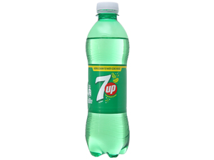 Thùng 24 chai nước ngọt 7 Up vị chanh 390ml