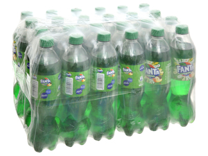 Thùng 24 chai nước ngọt có gas Fanta hương soda kem trái cây 600ml