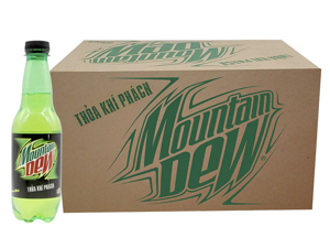 Thùng 24 chai nước ngọt Mountain Dew 390ml