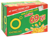 Thùng 24 chai trà xanh Không Độ vị chanh 455ml