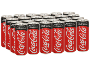 Thùng 24 lon nước ngọt Coca Cola Zero 330ml