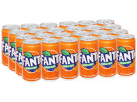 Thùng 24 lon nước ngọt Fanta hương cam 250ml