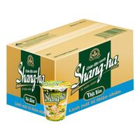 Thùng 24 ly cháo đậu xanh thịt bằm Shangha 50g