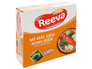 Thùng 30 gói mì Reeva hải sản rong biển gói 85g