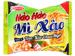 Thùng 30 gói mì xào Hảo Hảo tôm xào chua ngọt 75g