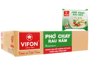 Thùng 30 gói phở chay rau nấm Vifon 65g