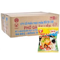 Thùng 30 gói phở gà ăn liền Bích Chi 60g