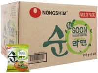 Thùng 40 gói mì chay Nongshim Soon Veggie Ramyun 112g