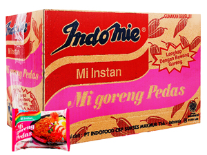 Thùng 40 gói mì xào khô Indomie Goreng Rendang vị cay nồng 79g