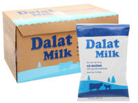 Thùng 48 bịch sữa tươi tiệt trùng có đường Dalat Milk 220ml