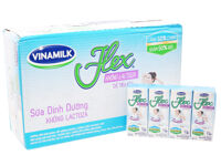 Thùng 48 hộp sữa dinh dưỡng Vinamilk Flex không lactoza 180ml