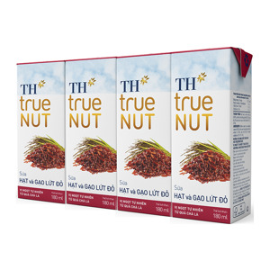 Thùng 48 hộp sữa hạt và gạo lứt đỏ TH True Nut 180ml