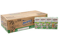 Thùng 48 hộp sữa tiệt trùng có đường Nuvita 180ml