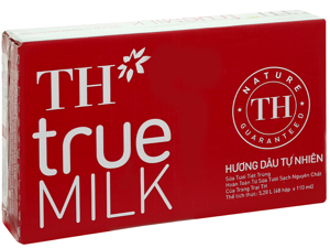 Thùng 48 hộp sữa tươi tiệt trùng hương dâu TH true MILK 110ml