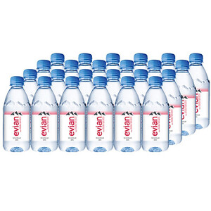 Thùng nước khoáng Evian - 330ml, 24 chai