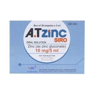 Thuốc bổ sung Kẽm Atzinc Siro hộp 30 Ống