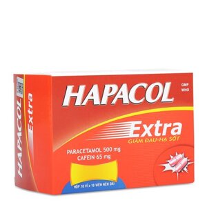 Thuốc giảm đau – hạ sốt Hapacol Extra (10 vỉ x 10 viên/hộp)