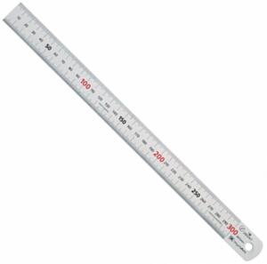 Thước lá inox mạ bạc Niigataseiki SV-300KD 30cm